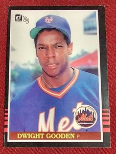 lot 130 image: 1985 Donruss Dwight Gooden Rookie Card