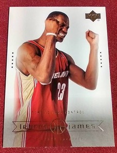 lot 131 image: 2003 Upper Deck LeBron James Rookie Card