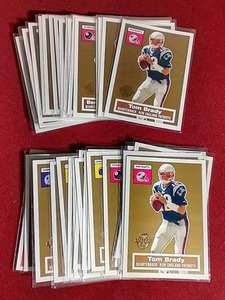 lot 147 image: (2) 2005 Topps Turn Back the Clock Partial Sets - Brady, Moss, Etc
