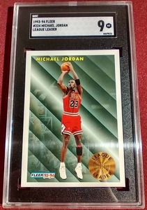 lot 151 image: 1993-94 Fleer Michael Jordan - SGC 9