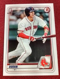 lot 165 image: 2020 Bowman Jarren Duran 1st Bowman Card