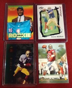 lot 170 image: (4) Steve McNair Rookie Cards