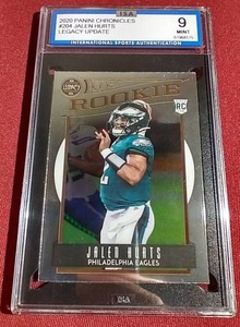 lot 171 image: 2020 Chronicles Jalen Hurts Rookie Card - ISA 9
