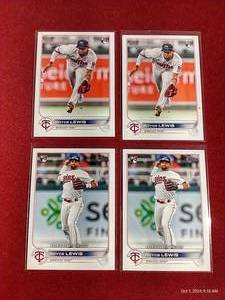 lot 177 image: (4) Royce Lewis Rookie Cards - 2 Base & 2 Debut