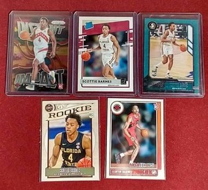 lot 190 image: (5) Scottie Barnes Rookie Cards