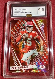 lot 198 image: 2023 Phoenix Patrick Mahomes Fire Burst #d340 - Global Authentication Services 9.5
