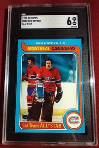 lot 199 image: 1979-80 Topps Ken Dryden Card - SGC 6