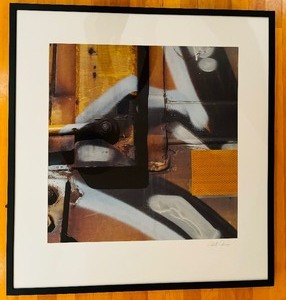 lot 137 image: Framed Abstract Art in Black, White and Brown
