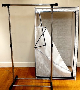 lot 119 image: Two Portable Wardrobe Different Styles