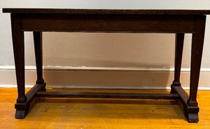 lot 85A image: Vintage Dark Wood Piano Bench