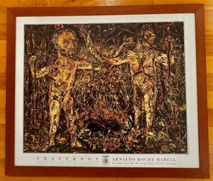 lot 74 image: Very Unique Framed Print Fraternos Arnoldo Roche-Rabell