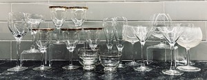 lot 60 image: Getting Ready for the Holiday Beautiful Glassware Including Brandy Glasses, Margarita Glasses, Wine Glasses and More