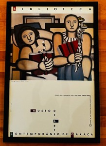 lot 64 image: Framed Poster Print Biblioteca  Muse De Art Contemporano De Oaxaca by Fernand Leger