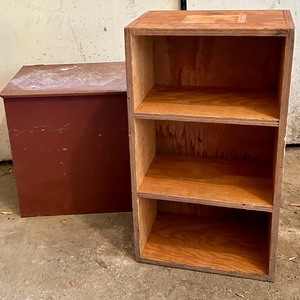 lot 98 image: Vintage Crate and Metal Storage Box