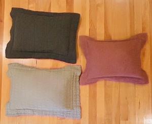 lot 106 image: Three Throw  Accent Pillows