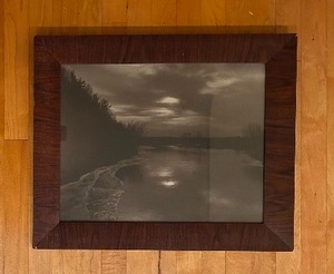 lot 136 image: Serene Framed Photograph Winding River