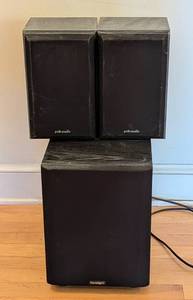 lot 43 image: Polk Speakers and Paradigm Subwoofer
