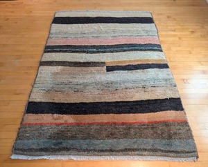 lot 46 image: Striped Vintage Accent Rug