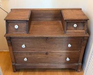 lot 53 image: Vintage Wood Dresser