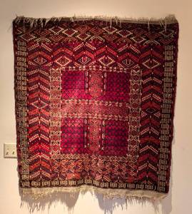lot 9 image: Woven Tekke Prayer Rug