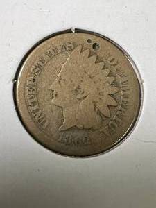 1862 US INDIAN HEAD CENT