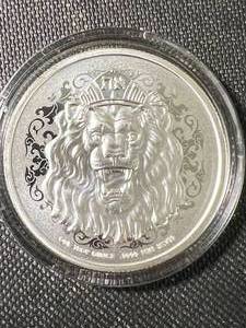 1 TROY OZ .999 FINE SILVER LION ROUND IN AIRTITE