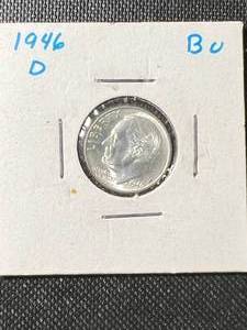 1946-D US ROOSEVELT DIME BU