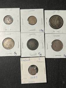 GROUP OF 7 FOREIGN COINS