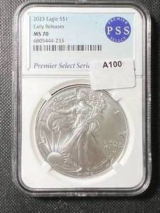 2023 AMERICAN SILVER EAGLE PSS MS70 EARLY RELEASE