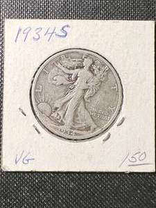 1934-S US WALKING LIBERTY HALF DOLLAR