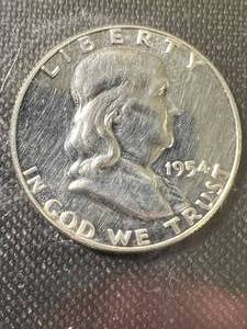 1954 US PROOF FRANKLIN HALF DOLLAR