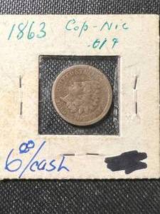1863 US INDIAN HEAD CENT