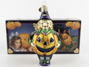 lot 9 image: OLD WORLD CHRISTMAS Pumpkin Girl Ornament #26013