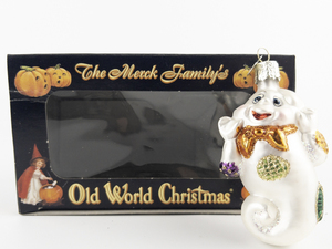 lot 13 image: OLD WORLD CHRISTMAS Patches The Ghost Ornament #26017