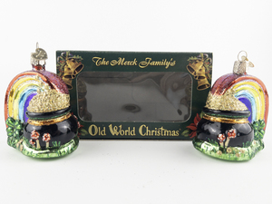 lot 44 image: Pair of OLD WORLD CHRISTMAS Pot of Gold Ornament #36036
