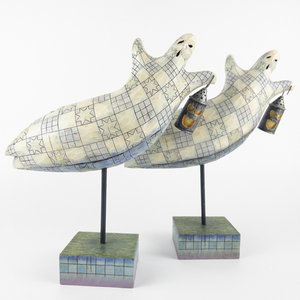 lot 52 image: Pair of JIM SHORE - HEARTWOOD CREEK Ghostly Haunt Figurine #4007927