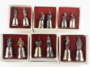 lot 1-E image: Full Set of Silver Plated REED & BARTON Twelve Days of Christmas