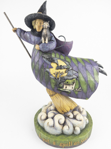 lot 87 image: JIM SHORE - HEARTWOOD CREEK I Put A Spell On You Figurine #118102
