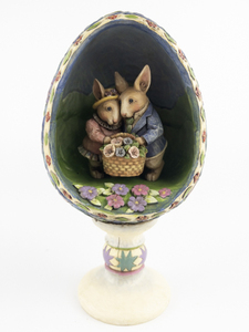 lot 90 image: JIM SHORE - HEARTWOOD CREEK Display of Affection Figurine #4007544