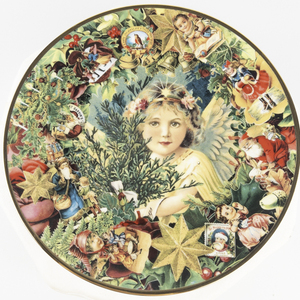 lot 106 image: Victorian Christmas Memories Plate Collection THE HAMILTON COLLECTION Joyous Noel 8 12in Plate #Serial #1656A 1993