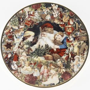 lot 110 image: Victorian Christmas Memories Plate Collection THE HAMILTON COLLECTION A Visit From St Nicholas 8 12in Plate #Serial #4116BB 1992