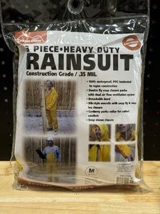 3 Piece Heavy Duty Rainsuit M