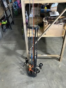 Fishing Rods and Reels with Rod Holder