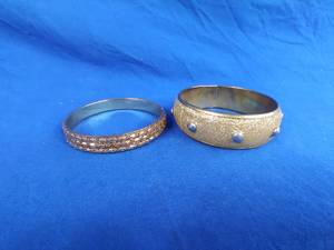 Two Costume Jewelry Bracelets