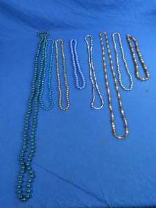 Collection of 8 Beaded Necklaces 24 to 56