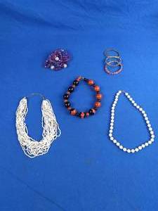 Collection of 7 Beaded Necklaces and Bracelets