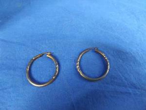 Sterling Silver Diamond Cut Earrings