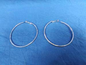 New Stainless Steel 2.5 Hoop Earrings