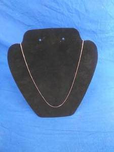 New 14K Rose Gold Plated Sterling Silver Necklace 18