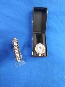 New Geneve Mens Crystal Watch and Bracelet Set